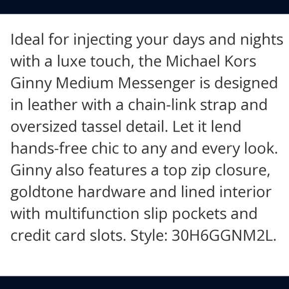 MK Michael Kors Ginny Medium Messenger Red - Picture 15 of 16